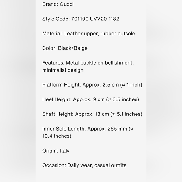 New Gucci Kensington GG Supreme Jeweled Buckle Black Bootie Boots Sz 38 - Picture 8 of 8